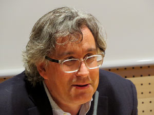 Inauguraci&oacute; de l'exposici&oacute; 1416-1417. La Catedral de Girona, una o tres naus?, al Col&middot;legi Oficial d'Arquitectes a Girona