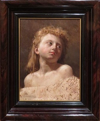 Laure&agrave; Barrau i Bu&ntilde;ol. Estudi de cap de nena. Ca. 1900. Fundaci&oacute; Rafael Mas&oacute;