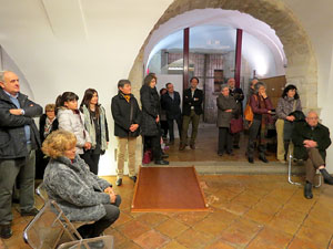 Inauguraci&oacute; de l'exposici&oacute; homenatge a Antoni Var&eacute;s al Celler del Museu d'Hist&ograve;ria de Girona 