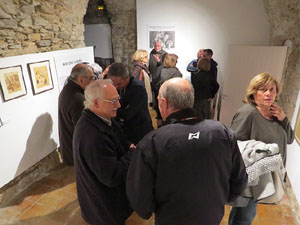 Inauguraci&oacute; de l'exposici&oacute; homenatge a Antoni Var&eacute;s al Celler del Museu d'Hist&ograve;ria de Girona 