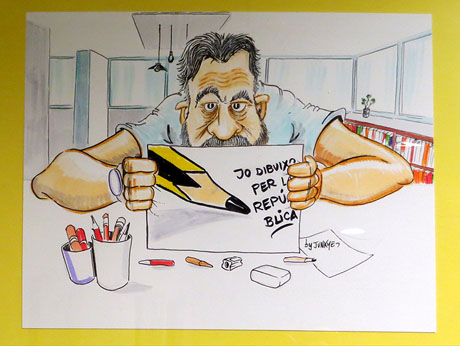 Inauguració exposició de dibuixos de Jordi Juncosa