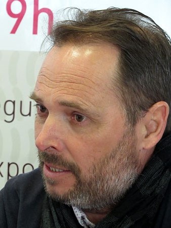 El regidor de Promoci&oacute; Econ&ograve;mica de Riudellots de la Selva, Llu&iacute;s Barn&eacute;s, durant la presentaci&oacute;