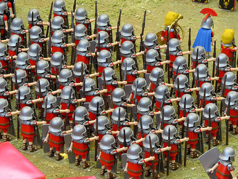 Detall del diorama Gerunda romana