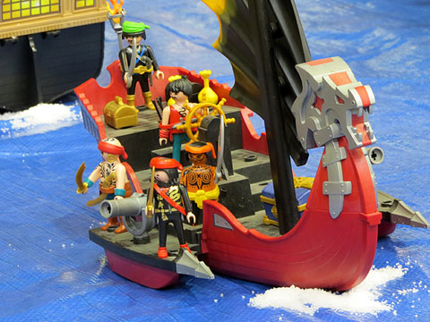 Detall del diorama La batalla dels mars