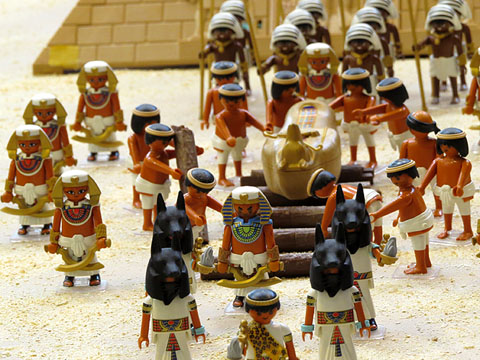 Detall del diorama La terra dels D&eacute;us