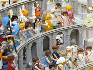 Fira de Girona. Fira de Playmobil de Girona organitzada per Esplay