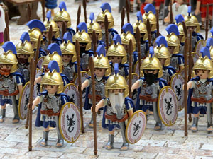 Fira de Girona. Fira de Playmobil de Girona organitzada per Esplay