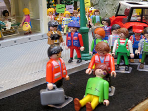 Fira de Girona. Fira de Playmobil de Girona organitzada per Esplay