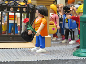 Fira de Girona. Fira de Playmobil de Girona organitzada per Esplay