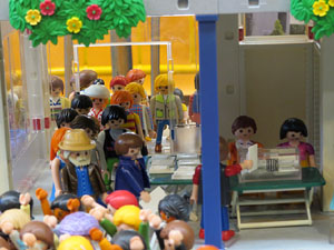 Fira de Girona. Fira de Playmobil de Girona organitzada per Esplay
