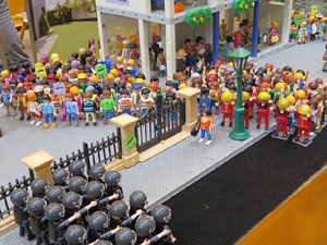 Fira de Girona. Fira de Playmobil de Girona organitzada per Esplay
