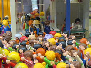 Fira de Girona. Fira de Playmobil de Girona organitzada per Esplay