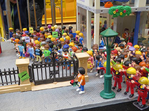 Fira de Girona. Fira de Playmobil de Girona organitzada per Esplay