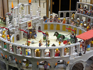 Fira de Girona. Fira de Playmobil de Girona organitzada per Esplay