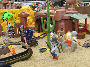 Fira de Girona. Fira de Playmobil de Girona organitzada per Esplay