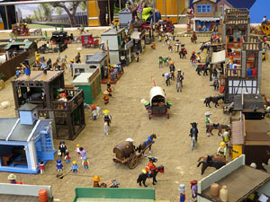 Fira de Girona. Fira de Playmobil de Girona organitzada per Esplay