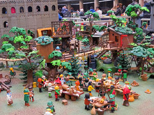Fira de Girona. Fira de Playmobil de Girona organitzada per Esplay