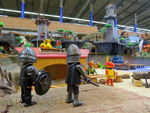 Fira de Girona. Fira de Playmobil de Girona organitzada per Esplay