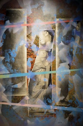 Vict&ograve;ria. 1947-1974. Mixta sobre fusta. 150 x 100 cms