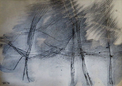 Rasqueta. 1997. Tècnica mixta