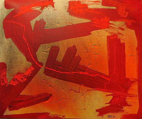 Rondell. 1989. Mixta tela. 54 x 65 cm