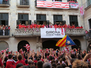 Celebraci&oacute; de l'ascens del Girona FC a primera divisi&oacute;