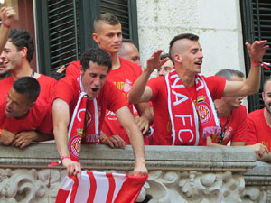 Celebraci&oacute; de l'ascens del Girona FC a primera divisi&oacute;
