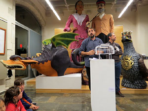 Monstrari de carrer. Inauguraci&oacute; de l'exposici&oacute; de figures de la imatgeria festiva popular de Nuxu Perpiny&agrave