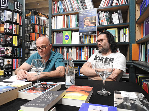 Josep Dom&egrave;nech i Ernest Riera durant l'activitat