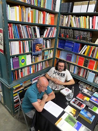 Ernest Riera i Josep Dom&egrave;nech durant l'esdeveniment