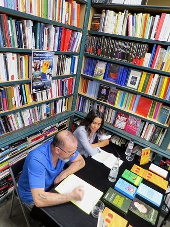 Josep Dom&egrave;nech i Joana Castells durant l'esdeveniment