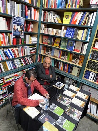 Joaquim Nadal i Farreras i Xavier Del&ograve;s durant l'esdeveniment