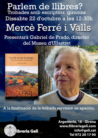 Cartell de l'esdeveniment amb Merc&egrave; Ferr&eacute;