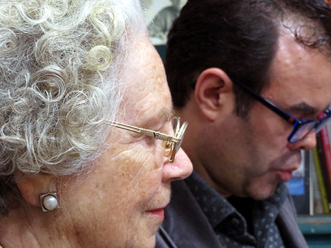 Merc&egrave; Ferr&eacute; i Xavier Del&ograve;s durant l'esdeveniment