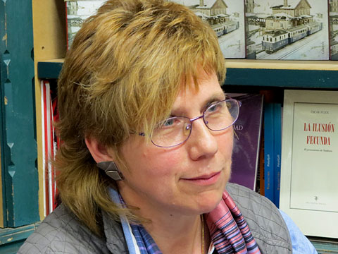 N&uacute;ria Esponell&agrave; durant l'esdeveniment