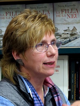 N&uacute;ria Esponell&agrave; durant l'esdeveniment