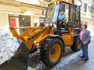 Tromba d'aigua i calamarsa a la ciutat de Girona el 30 de juny 2017. El dia despr&eacute;s