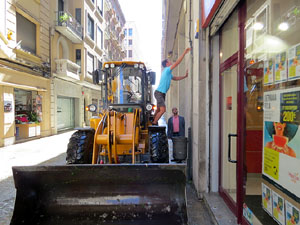 Tromba d'aigua i calamarsa a la ciutat de Girona el 30 de juny 2017. El dia despr&eacute;s