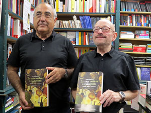 Llibreria Geli. Presentaci&oacute; de La cuina medieval i renaixentista. Moros, jueus i cristians, de Jaume F&agrave;brega, amb Joaquim Nadal i Abraham Simon