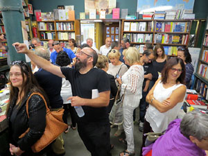 Llibreria Geli. Presentaci&oacute; de La cuina medieval i renaixentista. Moros, jueus i cristians, de Jaume F&agrave;brega, amb Joaquim Nadal i Abraham Simon
