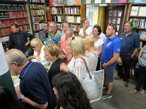 Llibreria Geli. Presentaci&oacute; de La cuina medieval i renaixentista. Moros, jueus i cristians, de Jaume F&agrave;brega, amb Joaquim Nadal i Abraham Simon