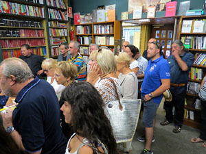 Llibreria Geli. Presentaci&oacute; de La cuina medieval i renaixentista. Moros, jueus i cristians, de Jaume F&agrave;brega, amb Joaquim Nadal i Abraham Simon