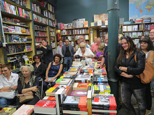 Llibreria Geli. Presentaci&oacute; de La cuina medieval i renaixentista. Moros, jueus i cristians, de Jaume F&agrave;brega, amb Joaquim Nadal i Abraham Simon