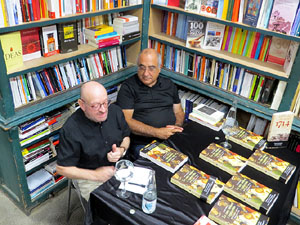 Llibreria Geli. Presentaci&oacute; de La cuina medieval i renaixentista. Moros, jueus i cristians, de Jaume F&agrave;brega, amb Joaquim Nadal i Abraham Simon