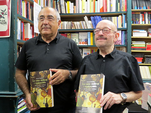 Jaume F&agrave;brega i Joaquim Nadal, a l'inici de la presentaci&oacute;