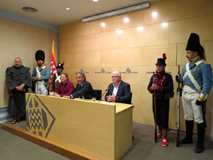 Presentació del llibre Presentació del llibre Temps d'herois. El setge de Girona de 1809, de Gerard Bussot, a la Sala Miquel 