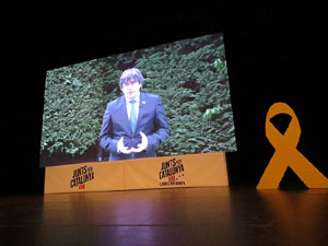 Acte central de campanya de JuntsxCat al Teatre Municipal