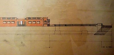 Projecte complet Cases del riu. 1983. Aquarel·la sobre paper. Fragment