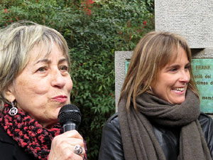Apadrinament de l'escultura '50 anys del Diari d'Anne Frank' als Jardins del doctor Figueras