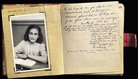 Pàgina del diari d'Anne Frank. Correspon al 28 de setembre de 1942